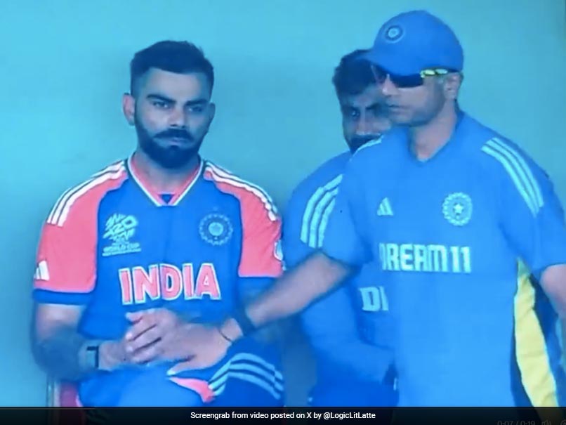 Rahul Dravid Spots Motionless Virat Kohli In Dugout, Then Does This – Watch