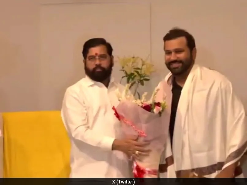 Maharashtra CM Eknath Shinde Felicitates T20 World Cup Champions Rohit Sharma, Suryakumar Yadav, Shivam Dube, Yashasvi Jaiswal