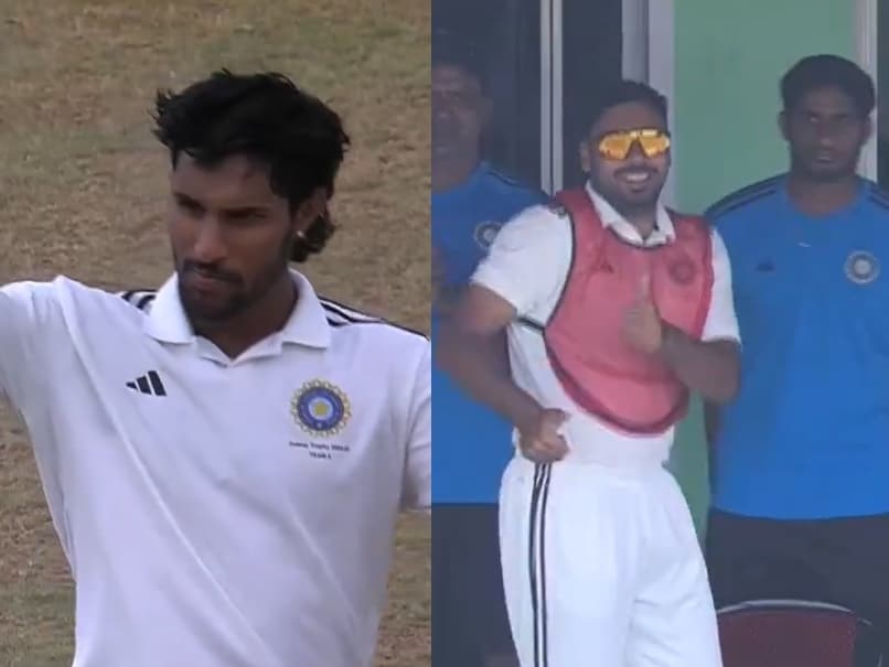 Avesh Khan’s Hilarious Dance Moves To Celebrate Tilak Varma’s Duleep Trophy Ton Steal Show – Watch