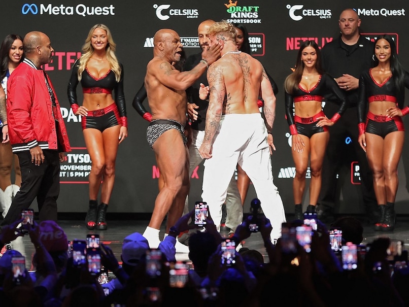 Boxing Great Mike Tyson Slaps YouTuber Jake Paul During Final Staredown, Video Viral. Watch